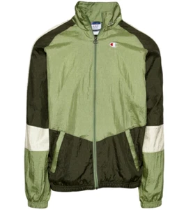 Champion Classic Mens Woven Track Top Jacket Green/Black Size XXL - Picture 1 of 6