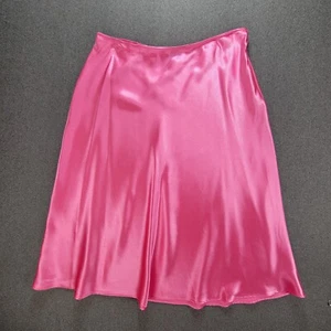 G By Giuliana Black Label L Pink Bias-Cut Satin Skirt *READ* - Picture 1 of 9