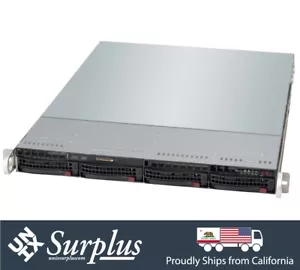 Custom Server 1U Short Depth 20" 1U Xeon 3.5Ghz 16GB X10SLM-F 9361-8i RAID - Picture 1 of 2