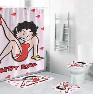 Betty Boop Heart Shower Curtain Sets, Bathroom Sets