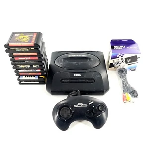 Sega Genesis Model 2 Console Bundle MK-1631 w/ 10 Games, Controller Tested READ - Picture 1 of 20