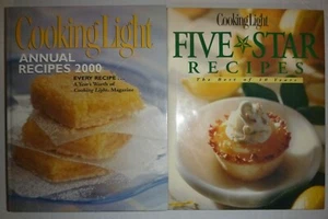 Cooking Light Cookbook Lot of 2 Annual Recipes 2000 Five Star Oxmoor House - Imagen 1 de 2