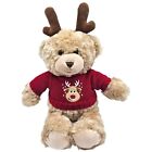 New York & Co Christmas Plush Bear Reindeer Antlers Sweater Holiday Winter 2018