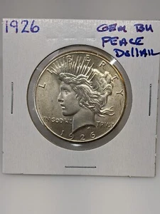 1926 Peace Silver Dollar GEM BU Condition - Picture 1 of 6