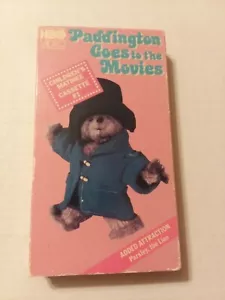 PADDINGTON GOES TO THE MOVIES VHS Tape 1986 Bear Children's Animated HBO Video - Picture 1 of 6