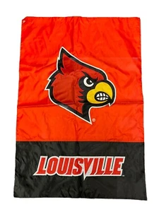 University of Louisville Cardinals Spirit Flag 28 x 41" Polyester Double Sided - Picture 1 of 5