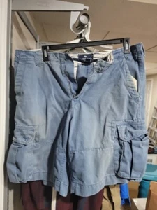 American Living Mens Cargo Shorts Sz 38 Blue - Picture 1 of 7