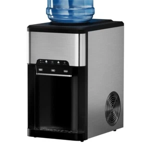 Devanti 3 in 1 Ice Maker Machine 20kg Cold and Hot Water Dispenser 2.5L Silver - Picture 1 of 8