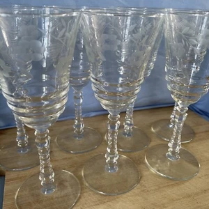 Vintage SET Of 4 (3005-4) by ROCK SHARPE Water Goblets - Picture 1 of 5
