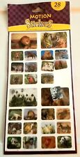 Motion Stickers.  28 Count.  New .  Animals