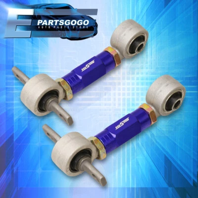 For 88-00 Honda Civic CRX Del Sol EG Rear Adjustable Upper Camber Arm Kit Blue Foto 1 de 3