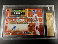Malachi Nelson 2023 Leaf Metal Orange Mojo True 1/1 Auto RC USC - Armed & Danger