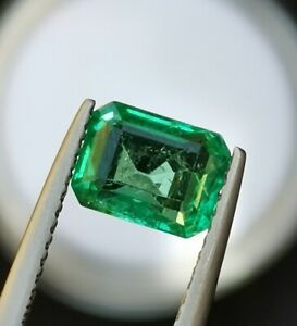 1.33ct Natural Emerald, Faceted Loose Gemstone, Certified Ethiopian Emerald 