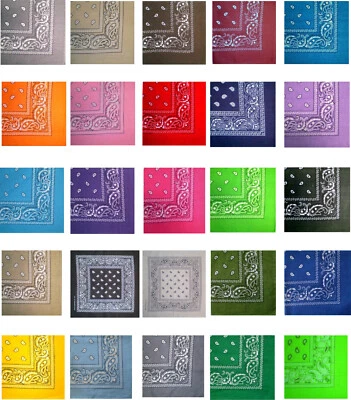 MARKENLOS Nickituch - Halstuch - Bandana - Tuch - Schal - 55x55 cm-Baumwolle-viele Farben