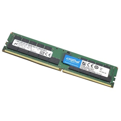Crucial 16GB 2666MHz DDR4 ECC RAM RDIMM PC4-21300 Server Memory CT16G4RFD4266 - Image 1 of 4