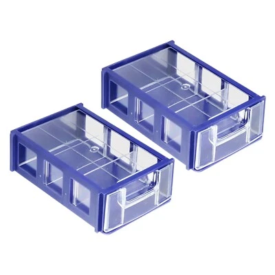Organize and Store Hardware Parts with Stackable Plastic Storage Boxes - Image 1 of 4