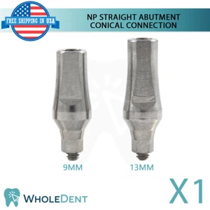 1X NP Conical Connection Straight Abutment Titanium Dental Ø3.5mm - Picture 1 of 3