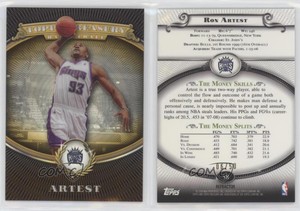 2008-09 Topps Treasury Gold Refractor /50 Metta World Peace Ron Artest #58