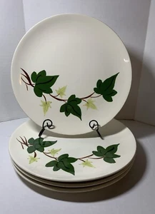 4 Blue Ridge Pottery Baltic Ivy Southern Potteries luncheon Plates 9.25" - Picture 1 of 9