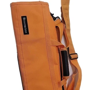 Messermeister Orange 8-Pocket Heavy Duty Nylon Padded Knife Roll Luggage - Picture 1 of 6