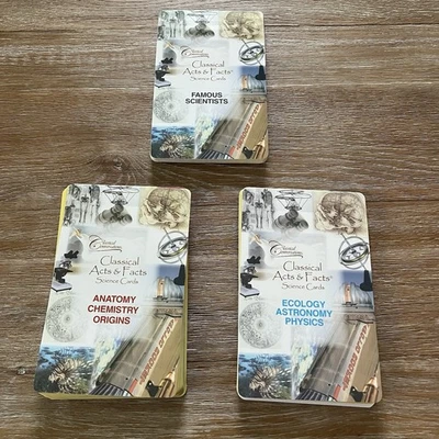 Classical Conversations Science Cards Lot Scientists, Anat Chemistry, Eco Astro - Image 1 of 2