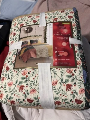 Juego de edredón tamaño king colección vacaciones st nicholas Foto 1 de 4