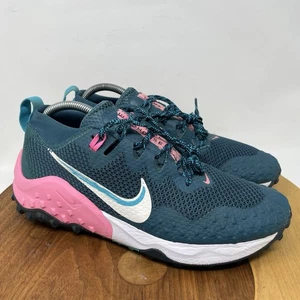 Nike Wildhorse 7 Trail Running Shoes, Dark Teal Green Ghost-Armory Womens 9.5 - Picture 1 of 21