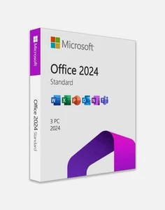 MS Office 2024 Standard DAUERLIZENZ Lebenslange Ersatzgarantie! 3 PC! - Photo 1/1