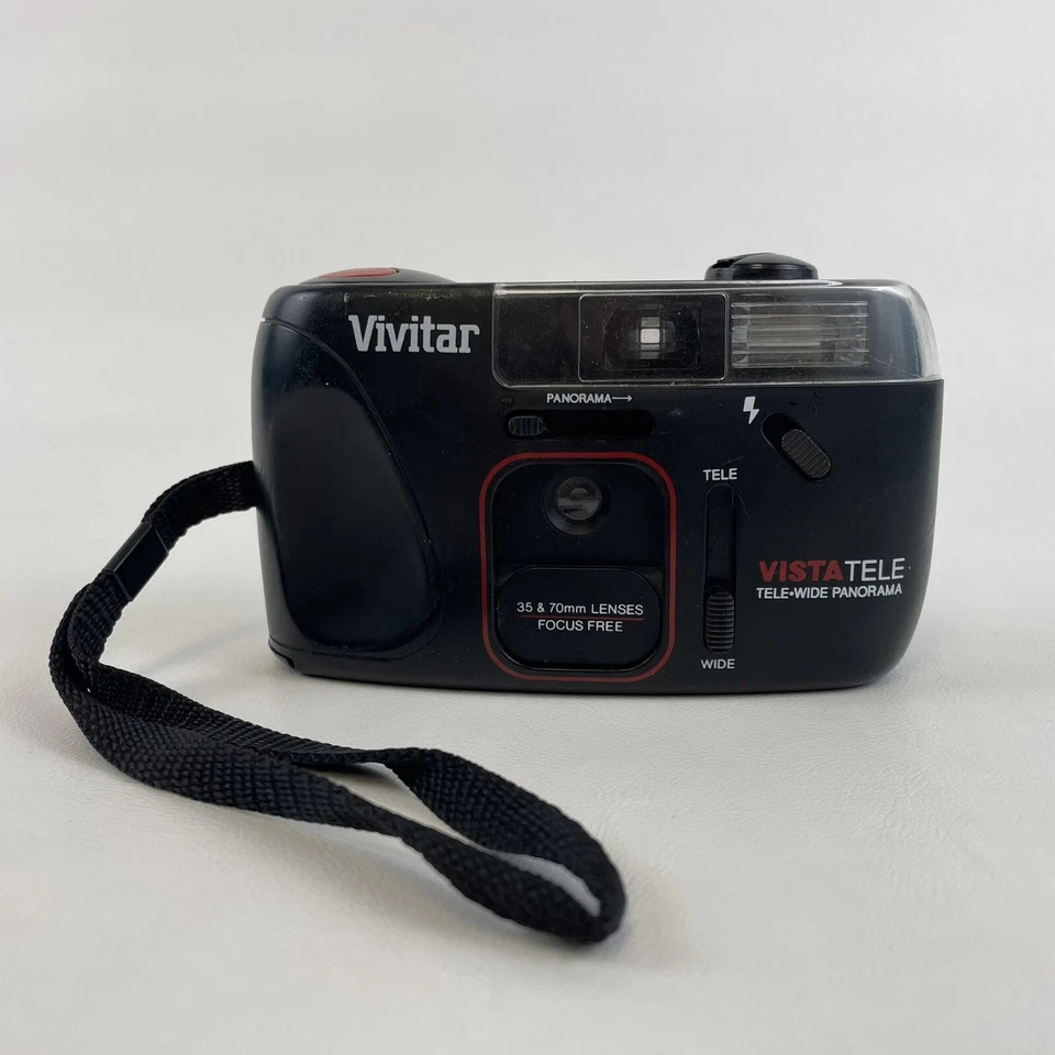 Vivitar Vista Tele Point & Shoot Film Camera TESTED & WORKING! - Image 1 of 1
