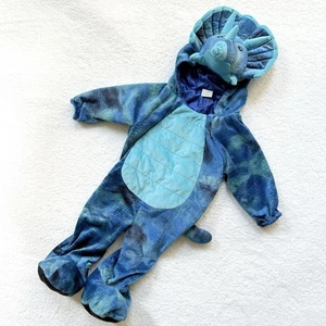 Triceratops Costume Blue Baby Boy 12-18m Dinosaur Halloween - Picture 1 of 4