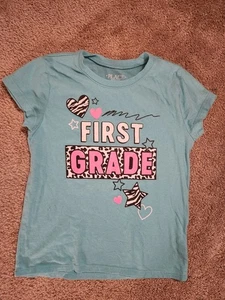 Girls 1st Day Of 1st Grade Shirt Size Small (5/6) - Picture 1 of 1