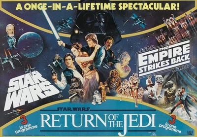 1983 Star Wars Episode VI Return Of The Jedi Movie Poster 11X17 Vader & Luke 🔥 - Image 1 of 3