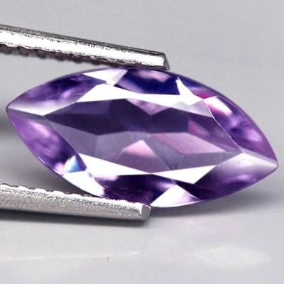 1.56Ct. Natural Gemstone Amethyst Purple Marquise Facet Brazil Ravishing Color! - Image 1 of 4