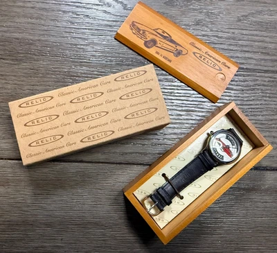 Ford 1964 1/2 Mustang Car Watch Relic Auto Wrist Watch Classic American Cars - Image 1 of 4