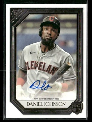 2021 Topps Gallery Rookies Autographs #RA-DJ Daniel Johnson Indians Orioles - Image 1 of 2