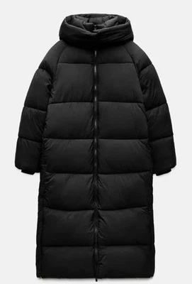 ABRIGO ZARA LARGO ANORAK CON PROTECCIÓN CONTRA AGUA Y VIENTO Negro Talla S Ref 4749/745 Foto 1 de 4