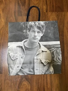 Vintage Abercrombie Fitch Guy Girl Shopping BAG 14” X 15” Bruce Weber Photo Rare - Picture 1 of 3