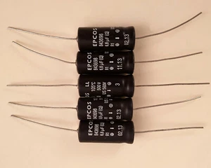 LOT DE 5 CONDENSATEURS EPCOS 10µF - 500 Volts - EPCOS - Imagen 1 de 1