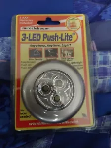 3 LED Touch Push On Off Light Self-Stick On Click Battery Operated Lights - Picture 1 of 2