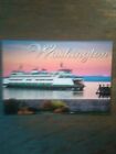 BEAUTIFUL PHOTO POST CARD PUGET SOUND FERRY FROM WHIDBEY ISLAND WASHINGTON