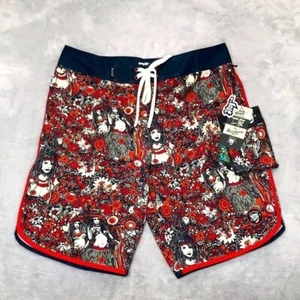 Lost Enterprises Hulu Girl Print Board shorts Size 32 New Rare - Picture 1 of 9