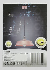 Globo Licata Pendelleuchte Hängeleuchte inkl DECO Leuchtmittel Kupfer NX-15069