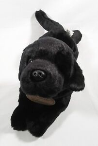 Russ Yomiko Classics Black Labrador Puppy Dog Plush Stuffed Animal Bean Bag 13"