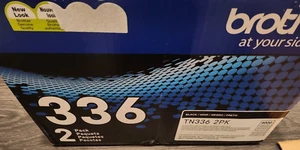 Brother Original TN336 2er-Pack schwarze Tonerkassetten mit hoher Kapazität - Bild 1 von 3
