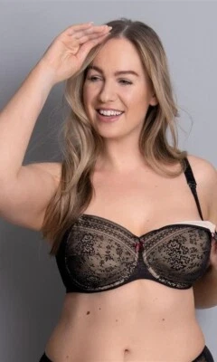 Sujetador de lactancia Anita Fleur con aros copa caída maternidad 5053 negro - talla 30C NUEVO Foto 1 de 4