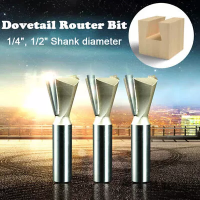 Schwalbenschwanzfräser Winkelfräser Nutfräser 1/4" 1/2" Schaft Fräser Fräserauf - Bild 1 von 4