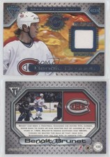 2000-01 Pacific Private Stock Titanium Game-Used Gear Benoit Brunet #100