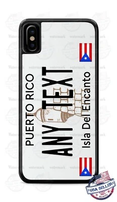 Puerto Rico Personalized License Plate Phone Case Fits iPhone Samsung LG  - Image 1 of 4