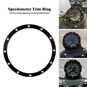 3.3'' Speedometer Trim Bezel Burst Billet Cover Fit For Harley Sportster XL Dyna - Picture 1 of 12
