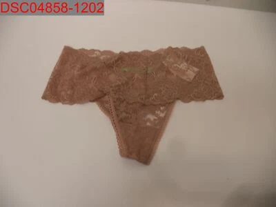 NWT - Honey Dew Intimates Women's Suntan Lace Thong, Size L, 889945104161 - Image 1 of 4